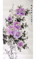 艺术家袁峰日记:袁峰国画作品，《花开富贵》、《紫气东来》。【图1】