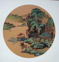 艺术家高勇利日记:《湖岸觀荷》高勇利作品,50*50圓光卡紙
晓出净慈寺送林【图1】