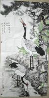 艺术家刘协文日记:松梅竹兰鹤多中国画技巧画成，是献寿收藏的不二选择。【图0】