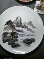 艺术家杨增超日记:奇石瓷画艺术《野渡山居》,杨增超【图3】