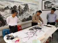 艺术家金新宇生活:与广州画松大师罗树辉等共同作画,又瞎整了一回【图3】