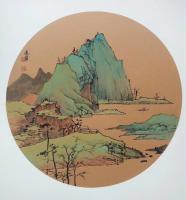 艺术家高勇利日记:《湖上泛舟》,50*50卡紙圓光,高勇利
《泛舟湖山间有感【图0】