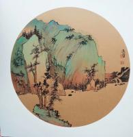 艺术家高勇利日记:《寒澗孤松》,50*50卡紙圓光,高勇利
《松》 【图4】