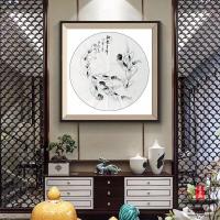 艺术家李沫池日记:作品装框效果,如何呢?在客厅弄上一幅。李沫池【图2】