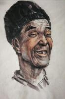 艺术家赵国毅日记:人物头像写生作品《建筑工》《渔工》《农村妇女》
《农村老太【图0】