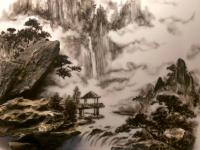 艺术家杨增超日记:奇石瓷画《幽谷烟云》,杨增超【图2】