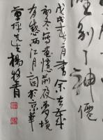 艺术家杨牧青日记:款识:戊戌春二月书余去岁初冬写画忆前夜梦境有感《西江月》词于【图3】