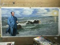 艺术家张恒久收藏:久有凌云志,重上井冈山。千里来寻故地,旧貌换新颜。到处莺歌燕【图1】