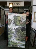 艺术家邓凌鹰日记:我和近期在京治病的著名工笔画家大师李相民合作的二幅精品:《茶【图1】