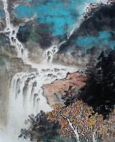 艺术家高勇利日记:《雲壑飛泉》，48*70cm，軟片未裝裱。高勇利【图3】