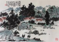 艺术家龚光万日记:国画山水《 隔溪春色两三花,近水楼台四五家 》。
龚光万【图0】