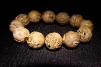 艺术家东方古玩城堡收藏:回流:金本大师作品牙雕十二生肖 念珠手训、雕刻精湛,刀法犀利【图0】