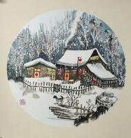 艺术家吉大华日记:这是我戊戌年的新春之作,吉大华国画作品【图0】