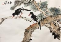 艺术家赵永利收藏:春天到了，我想去看看。
国画花鸟类《春光》《时在戊戍初春》【图1】
