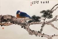 艺术家赵永利收藏:春天到了，我想去看看。
国画花鸟类《春光》《时在戊戍初春》【图3】