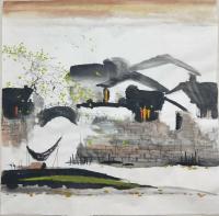 艺术家李振军日记:国画山水,四尺斗方水乡作品,,喜欢私聊
李振军【图0】