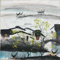 艺术家李振军日记:国画山水,四尺斗方水乡作品,,喜欢私聊
李振军【图3】