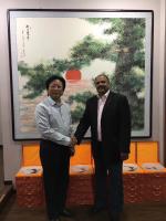 艺术家李尊荣收藏:阿拉伯国际联盟组织副主席、印度中国商会CEO爱文先生来广然艺【图2】