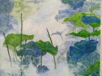 艺术家邹保振日记:我的一幅作品,画到此画面,便不想往下画了。再画便是红艳娇滴地【图0】