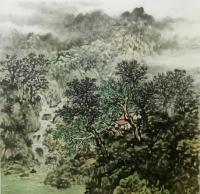 艺术家杨振华日记:细水潺湲归山涧，断云含雨绕苍山。一点心得，不足处请大家指导。【图0】
