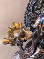 艺术家东方古玩城堡收藏:回流老牛角雕刻观音佛像摆件,细节如图,尺寸34×27×17厘【图4】