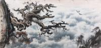 艺术家罗树辉日记:新作国画苍松《龙腾》,尺寸四尺整张,
罗树辉【图1】