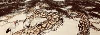 艺术家叶仲桥日记:天道酬勤，三十米花鸟画长卷最后一组松鹤到月底就可以完成！
【图3】