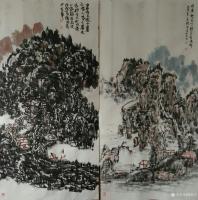 艺术家杨牧青日记:四尺两幅，二十八年的老宣纸创作。一一您喜欢那一幅呵？[咖啡]【图2】
