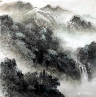 艺术家蒋元生日记:《每日一画》山不在高，有水则灵。蒋元生【图0】