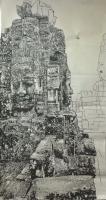 艺术家马培童日记:十“心与物合，笔与神会”，
  我在柬埔寨吴哥窟写生 ，将【图3】