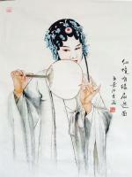 艺术家汪琼生活:我的戏曲穿越照晒晒。感谢王景江老师给我画的肖像！【图1】