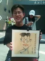 艺术家刘晓宁收藏:分享漫画现场速绘大师落子大少作品。
画皮容易难画骨，落子老【图3】