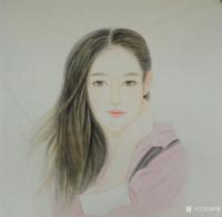 艺术家韩梅日记:工笔人物画四美图,现代美女与古代四大美女对比一下。
韩梅作【图1】