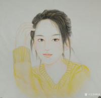 艺术家韩梅日记:工笔人物画四美图,现代美女与古代四大美女对比一下。
韩梅作【图2】