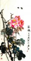 艺术家甘庆琼日记:国画花鸟画《花魂》
看似随意，实则不易。不求形似而得神韵，【图0】