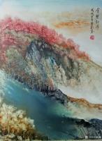 艺术家陈刚日记:国画山水画戊戌年新作《春风花草香》《湖光山色净无尘》《野渡无【图5】