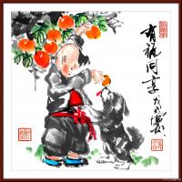 艺术家潘宁秋日记:童趣系列（一）
四尺八开34.5cmX34.5cm【图2】