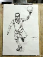 艺术家覃莽日记:我的自画像速写赏析
头部为第一主体,手为第二主体,所以要画【图1】