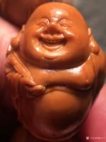 艺术家税小宁日记:核雕:题材:八宝弥勒 尺寸:2.2*2.8左右核质:四花油核【图3】