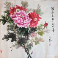 艺术家李同辉日记:朋友订制的四尺斗方,《富贵吉祥》,谢谢书画爱好者的支持与厚爱【图1】