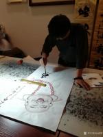 艺术家尚建国日记:陕西西安的王和平教授是我欣赏、推崇的著名书法家家之一,今天再【图0】