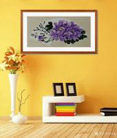 艺术家何跃起日记:国画牡丹扇面3幅,附上墙效果图,家庭有画,氛围完全不同了,艺【图3】