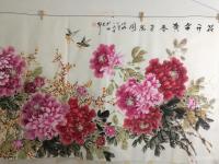 艺术家王长泉日记:又是20张牡丹图。。不停地忙活。。几乎没有一点属于自己的时间【图2】