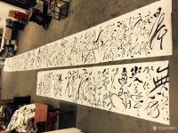 艺术家周鹏飞日记:一斤茅台落丹田,振笔逸放震九渊……
历时2小时、写唐代诸诗【图0】