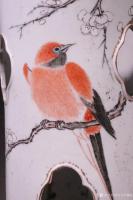 艺术家东方古玩城堡收藏:晚清,浅降彩名家李瑞山款 花鸟开窗帽筒一对、瓷胎洁白,鸡皮釉【图3】