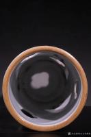 艺术家东方古玩城堡收藏:晚清,浅降彩名家李瑞山款 花鸟开窗帽筒一对、瓷胎洁白,鸡皮釉【图5】