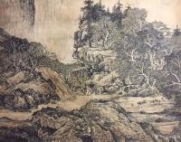 艺术家刘应雄日记:不忘初心——刘应雄早期研习的仿古山水作品;仿北宋大家范宽《溪【图1】