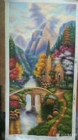 艺术家黎群日记:最近为客户完成的风景油画作品,有乡村美景,有梦幻仙境,可指定【图2】