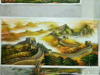 艺术家黎群日记:最近为客户完成的风景油画作品，有乡村美景，有梦幻仙境，可指定【图5】