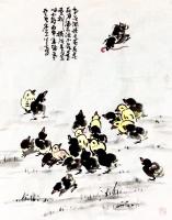 艺术家龚光万日记:国画花鸟画,回望曾经的作品,小《鸡》系列,7幅,供大家欣赏【图2】